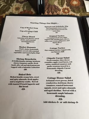 Menu photo 7 The Cottage Lake Placid, NY Menu photo 7 The Cottage Lake Placid, NY