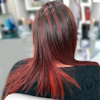 StyleBySusanna - Vibrant red and dark chocolate balayage with a dyed base and hand-painted highlights - Hair Stylists Near Me - Brooklyn, New York StyleBySusanna - Vibrant red and dark chocolate balayage with a dyed base and hand-painted highlights - Hair Stylists Near Me - Brooklyn, New York