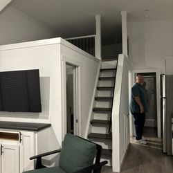 Oceans RV Resort - Living area, kitchen to the right