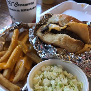 Cook Out - a plate of food with fries and coleslaw - Fast Food Near Me - Asheboro, North Carolina Cook Out - a plate of food with fries and coleslaw - Fast Food Near Me - Asheboro, North Carolina