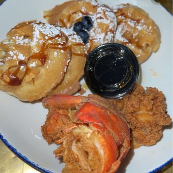 Taste Bar + Kitchen - Chicken Fried Lobster Tail and Waffles - Cocktail Bars Near Me - Houston, Texas