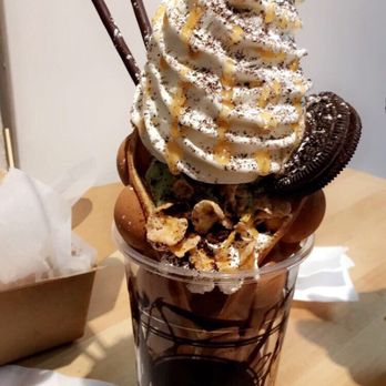 Mr. T Cafe - Mini ice cream egg puff - Coffee & Tea Near Me - San Francisco, California Mr. T Cafe - Mini ice cream egg puff - Coffee & Tea Near Me - San Francisco, California