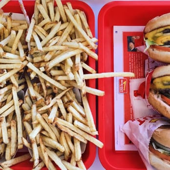 In-N-Out Burger - Two double-doubles & a cheeseburger with four orders of fries! - Burgers Near Me - Centerville, Utah