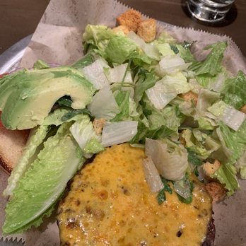 Farmerbrown - Farmerbrown Burger with avocado and side Caesar salad - Southern Near Me - San Francisco, California Farmerbrown - Farmerbrown Burger with avocado and side Caesar salad - Southern Near Me - San Francisco, California