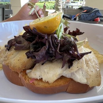 Aquamarine - Open-faced Florida Grouper Sandwich - Sandwiches Near Me - Orlando, Florida