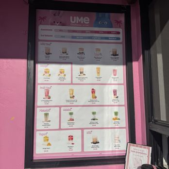 UME - Drink menu - Bubble Tea Near Me - Santa Cruz, California UME - Drink menu - Bubble Tea Near Me - Santa Cruz, California