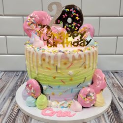 Brandy's Custom Cakery - Bright and fun birthday cake!
Two Sweet to eat!!
