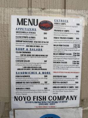 Menu photo 3 Noyo Fish Company Fort Bragg, CA Menu photo 3 Noyo Fish Company Fort Bragg, CA