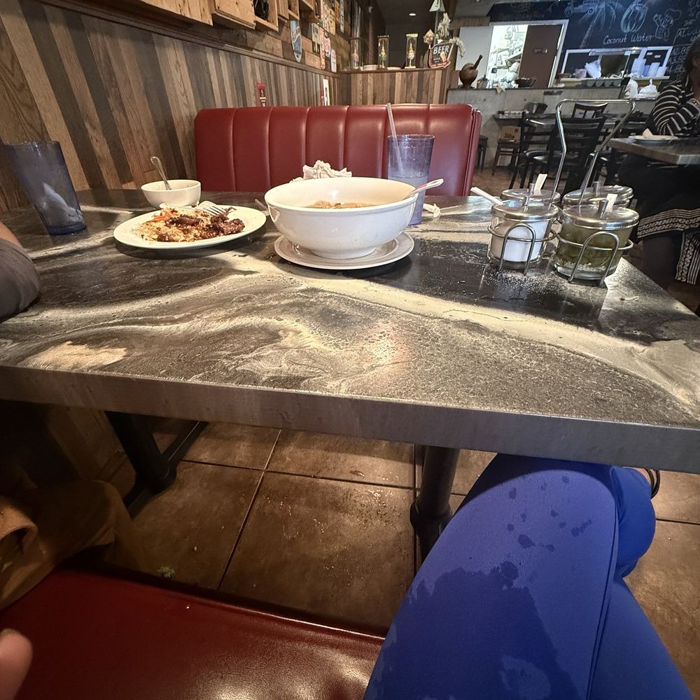 Tantawan Thai Kitchen - Table and floor soaking wet - Thai Near Me - West Covina, California Tantawan Thai Kitchen - Table and floor soaking wet - Thai Near Me - West Covina, California
