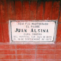 Muro de la memoria - Placa en memoria de Joan Alsina
