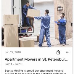 Scotts Moving Company - Moving Company
$120 2 Movers, No Travel Fee, Book Online.