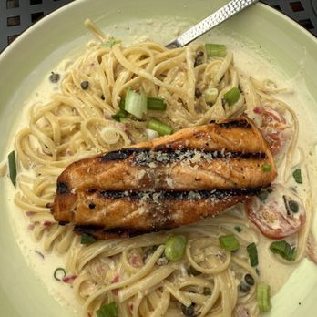 Park Tavern - blackened salmon piccata absolute flavor explosion! - American Near Me - Estes Park, Colorado
