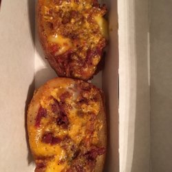 Potato skins. Really salty!