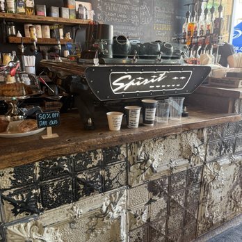 Cork & Bean - Here's a picture of the coffee bar and a mass espresso machine you can ask for any kind of cold, hot caffeinated drink - Coffee & Tea Near Me - Oshawa, Ontario Cork & Bean - Here's a picture of the coffee bar and a mass espresso machine you can ask for any kind of cold, hot caffeinated drink - Coffee & Tea Near Me - Oshawa, Ontario