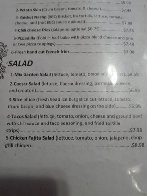 Menu photo 2 All American Bar Grill Pecos, TX Menu photo 2 All American Bar Grill Pecos, TX