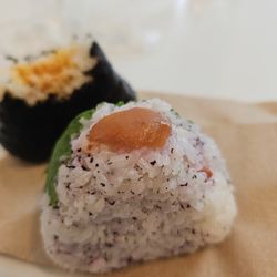 Onigiri/Musubi- Ume. Shiso was a nice touch