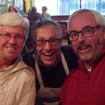 Federal Hill Pizza - Happy diners and Chef William Manzo Jr - Pizza Near Me - Warren, Rhode Island Federal Hill Pizza - Happy diners and Chef William Manzo Jr - Pizza Near Me - Warren, Rhode Island