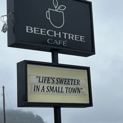 Beech Tree Cafe - Outside sign