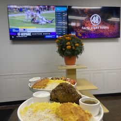 Caspian Cafe & Market - Lamb shank plate with saffron rice