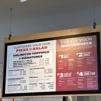 MOD Pizza - Menu board - Pizza Near Me - Georgetown, Texas MOD Pizza - Menu board - Pizza Near Me - Georgetown, Texas