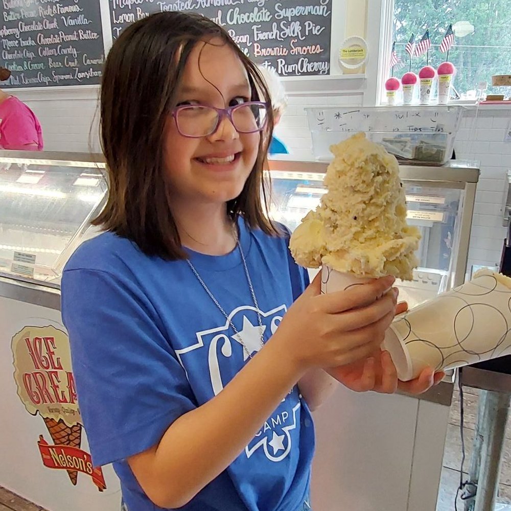 My child with her child size cookies n cream.