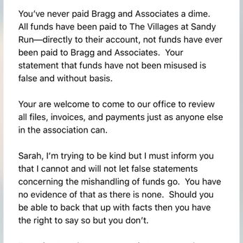 Bragg and Associates Real Estate, LLC - Threatening email from the owner (Kim Bragg) after posting my experiences on Facebook - Property Management Near Me - Augusta, Georgia Bragg and Associates Real Estate, LLC - Threatening email from the owner (Kim Bragg) after posting my experiences on Facebook - Property Management Near Me - Augusta, Georgia