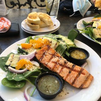 Lodi Beer Co - Salmon spinach salad - Breweries Near Me - Lodi, California
