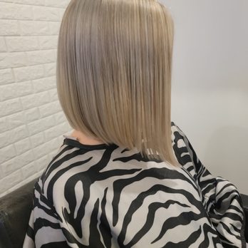 The Amethyst Studio - Last year her hair was bright red! This has been a process but we finally achieved our blonde goals! - Hair Stylists Near Me - Peoria , Arizona