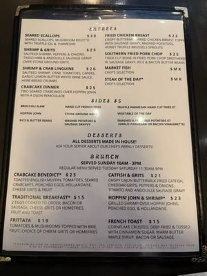 Menu photo 3 Betty Lou's Bistro Charleston, SC