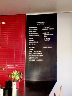 Menu photo 8 Souvenir Coffee San Francisco, CA Menu photo 8 Souvenir Coffee San Francisco, CA