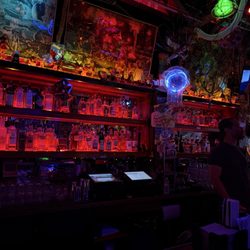 Hole In the Wall Saloon - The back bar.