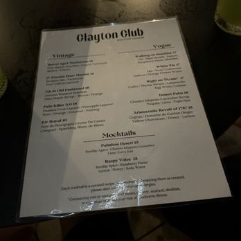 Clayton Club - Might not be up to date - Lounges Near Me - Sacramento, California