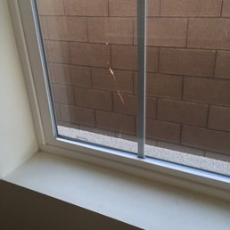 Here is the crack window and David fixed it. Here is the crack window and David fixed it.