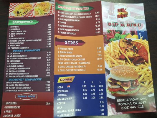Menu photo 2 Dip N Dine Pomona, CA