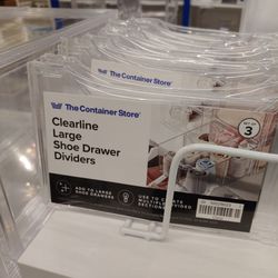 The Container Store - Dividers for shoe organization boxes