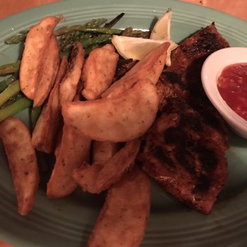Big Pine Rooster - Blackened grouper with steak fries - American Near Me - Big Pine Key, Florida Big Pine Rooster - Blackened grouper with steak fries - American Near Me - Big Pine Key, Florida