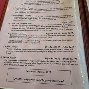 Clementine's Steak House - menu - Steakhouses Near Me - Carpinteria, California