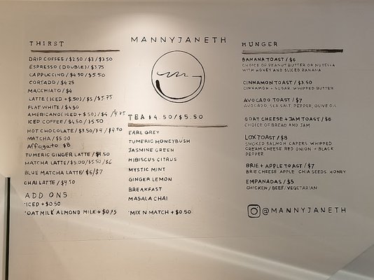 Menu photo 3 Manny Janeth Cafe New York, NY Menu photo 3 Manny Janeth Cafe New York, NY