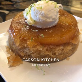 Carson Kitchen - Peach upside down cake - New American Near Me - Las Vegas, Nevada Carson Kitchen - Peach upside down cake - New American Near Me - Las Vegas, Nevada