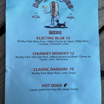 Stampede Cocktail Club - Special menu for the Daiqs & Dogs promo - Cocktail Bars Near Me - Seattle, Washington