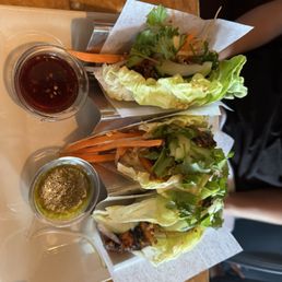 Asian Chicken Lettuce Wrap Tacos Asian Chicken Lettuce Wrap Tacos