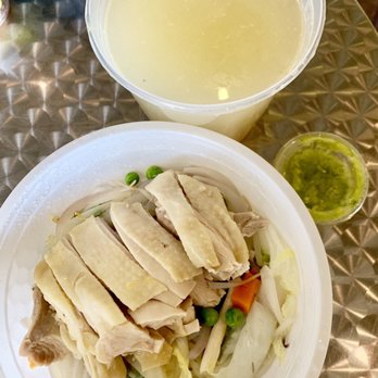 Cluck2Go - Hainan Chicken Rice Noodle Soup ($9.50) - Singaporean Near Me - Pasadena, California