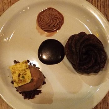 Taksim - Chocolate flower donut with homemade chocolate ice cream, mascorpone,  sauce - Mediterranean Near Me - San Francisco, California