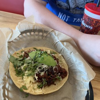Torchy's Tacos - "The democrat" taco. No wonder why it wasn't good . jK. This was okay - Tacos Near Me - San Antonio, Texas Torchy's Tacos - "The democrat" taco. No wonder why it wasn't good . jK. This was okay - Tacos Near Me - San Antonio, Texas