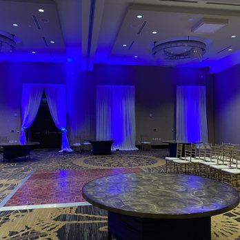 Hilton Franklin Cool Springs - Meridian Ballroom C with pipe and drape from Link Upton at Blue Nova Designs. - Hotels Near Me - Franklin, Tennessee