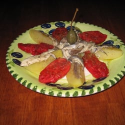 Trattoria Pane e Vino - Fico d'India, Patate e Alici ( Kaktusfeigen, Kartoffeln und Sardellen )