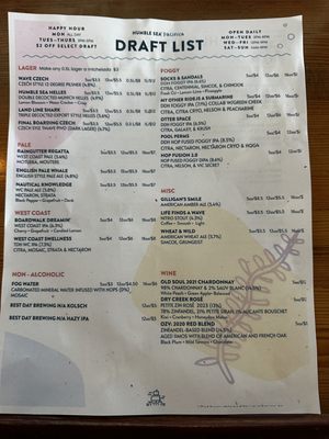 Menu photo 2 Humble Sea Brewing Pacifica, CA