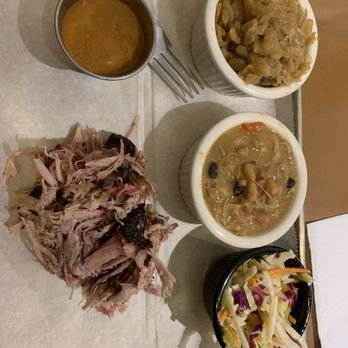 Shredders Smokehouse - Pulled Pork with Crunchy (Non-Mayo) Slaw, Cabbage, BBQ Beans and Georgia Mustard BBQ Sauce - Barbeque Near Me - Waynesboro, Virginia Shredders Smokehouse - Pulled Pork with Crunchy (Non-Mayo) Slaw, Cabbage, BBQ Beans and Georgia Mustard BBQ Sauce - Barbeque Near Me - Waynesboro, Virginia