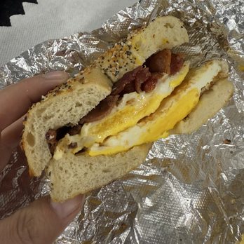 Sharky's Bagels - Bacon Egg & Cheese on Everything - Bagels Near Me - Blackwood, New Jersey