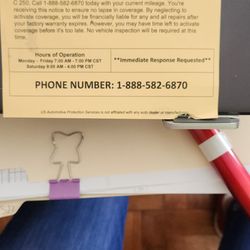 US Automotive Protection Services - MOTOR VEHICLE NOTIFICATION Scam!